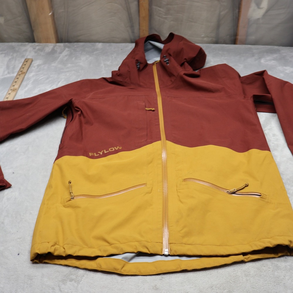 Flylow Higgins Jacket Mens Small Brown Higgins Waterproof Wind Rain Ski Snow